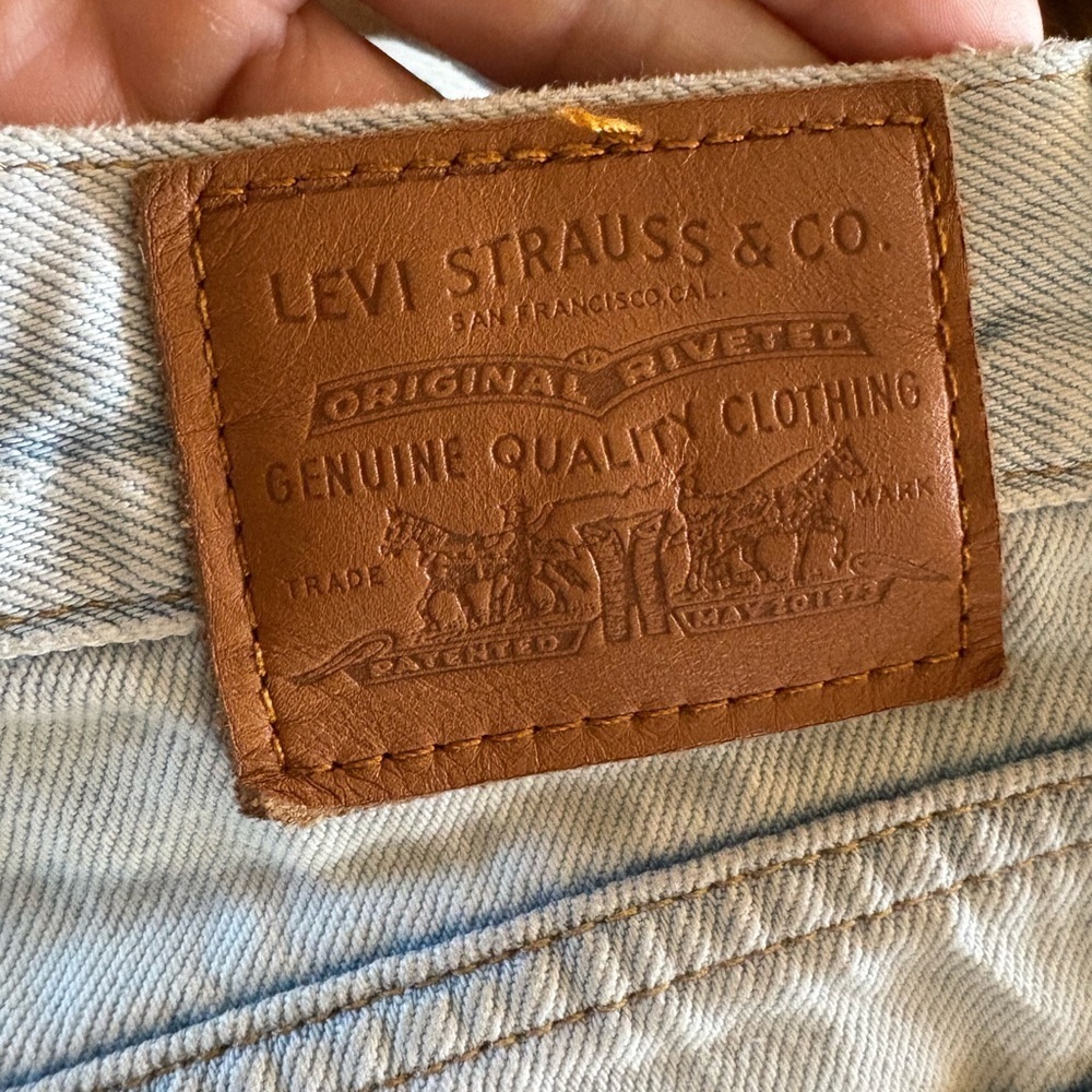 Levi's Women's Light Blue wedgie Straight Leg Jeans button fly sz 25 preloved - Picture 8 of 12